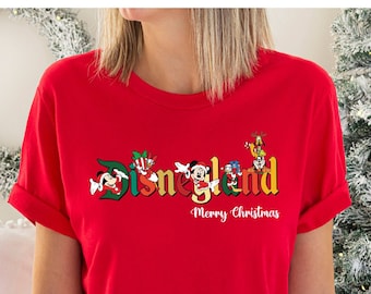Mickey and Friends Christmas Shirt,Vintage Disneyland Christmas Shirt,Disneyland Shirt,Christmas Family Shirt,Christmas Gift,Mickey Shirt