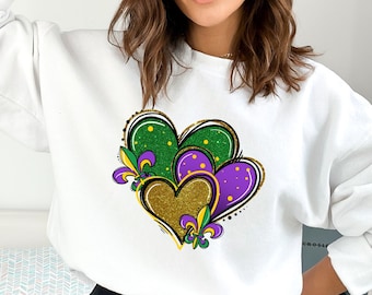Mardi Gras Sweatshirt,Mardi Gras Carnival Crewneck,Cute Mardi Gras 2023 Shirt ,Mardi Gras Gift,Mardi Gras Party Sweatshirt,Fat Tuesday Shirt