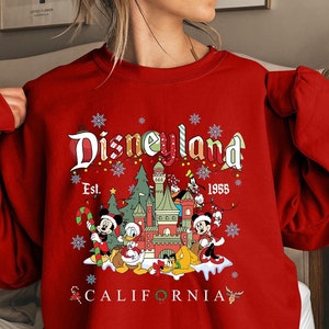 Mickey and Friends Christmas Sweatshirt,Vintage Disneyland Christmas Sweatshirt,Disneyland Sweatshirt,Christmas Family Shirt