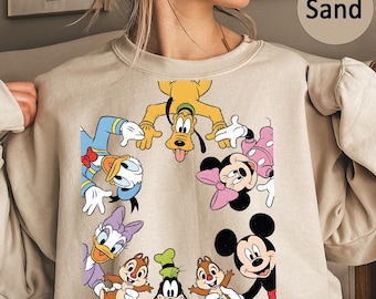 Vintage Mickey and Friends Sweatshirt,Disney Characters,Mickey&Co,Disneyland Sweatshirt,Disney Trip,Disney Family Vacation,Mickey Shirt
