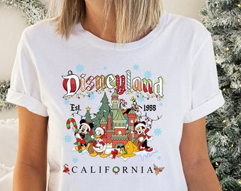 Mickey and Friends Christmas Shirt,Vintage Disneyland Christmas Shirt,Disneyland Shirt,Christmas Family Shirt,Christmas Gift,Mickey Shirt