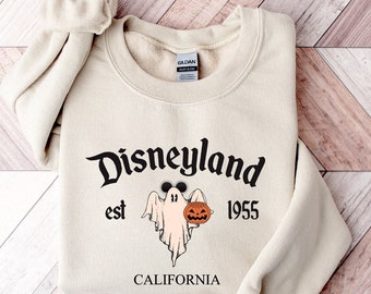Disneyland Halloween Sweatshirt,Disneyland Sweatshirt,Halloween Shirt,Mickey Halloween Shirt,Disneyland Vacation Sweatshirt,Cute Ghost Shirt
