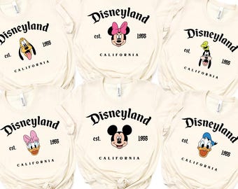 Vintage Disneyland Shirt,Mickey and Friends Shirt,Disney Shirt,Disneyland Trip Shirt,Disney Family Matching Shirt,Disney Group Shirt