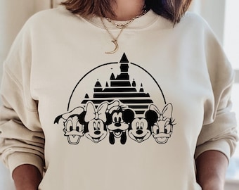 Mickey And Friends Disneyland Sweatshirt,Retro Disneyland Sweatshirt,Disney Family Shirt,Vintage Disney Shirt,Retro Disney Shirt