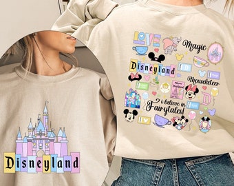 Happiest Place on Earth Sweatshirt,Disneyland Shirt,Vintage Disneyland Crewneck Sweatshirt,Family Vacation Sweatshirt,Disney Family Matching