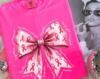 Comfort Colors Pink Ribbon Shirt,Breast Cancer Shirt,Breast Cancer Awareness,In October We Wear Pink Shirt,Cancer Survivor,Survivor Gift