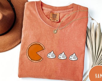 Comfort Colors Pumpkin Pie Shirt,Fall Shirt,Thanksgiving Gift,Thanksgiving Shirt,Thanksgiving Sweatshirt for Women,Fall Apparel,Fall T-shirt