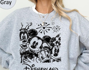Vintage Disneyland Sweatshirt,Mickey And Friends Sweatshirt,Disney Trip Shirt,Disneyland Shirt,Disneyworld Sweatshirt,Disney Vacation Shirt