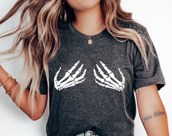 Skeleton Hand Shirt,Hand Bra Shirt,Skeleton Hand Bra Shirt,Funny Halloween Shirt,Halloween Party Shirt,Halloween Shirt,Funny Halloween Gift