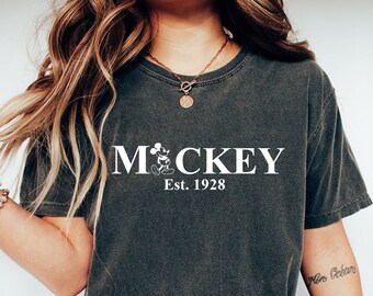 Comfort Colors Vintage Mickey Shirt,Vintage Minnie Shirt,Magic Kingdom,Disneyland Mickey Shirt,Family Vacation Shirt,Disney Vacation Shirt