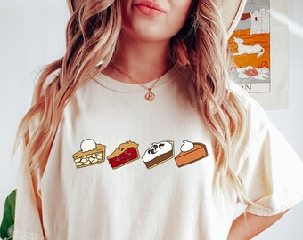 Comfort Colors Thanksgiving Pie Shirt,Pumpkin Pie Shirt,Cherry Pie Shirt,Apple Pie Shirt,Thanksgiving Gift,Thanksgiving Shirt,Fall Shirt