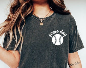 Comfort Colors Baseball Game Day Shirt,Baseball Mom Shirt,Gift for mom,Baseball Lovers Shirt,Game day shirt,Gift for mom,Baseball Mom Gift