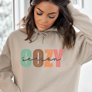Cozy Season Hoodie get Cozy Hoodie merry Christmas Hoodie jumper Hoodie winter Hoodie stay Home Hoodie cozy Season Hoodie cosy Vibes Etsy
