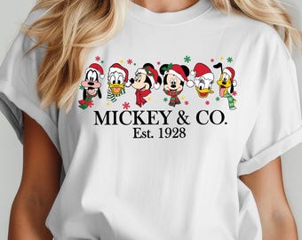 Christmas Mickey&Co Shirt,Mickey and Friends Christmas Shirt,Disneyland Christmas Shirt,Disneyland Shirt,Disney Christmas Shirt,Disney Trip