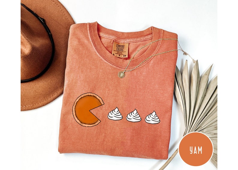 Comfort Colors Pumpkin Pie Shirt,Fall Shirt,Thanksgiving Gift,Thanksgiving Shirt,Thanksgiving Sweatshirt for Women,Fall Apparel,Fall T-shirt image 1