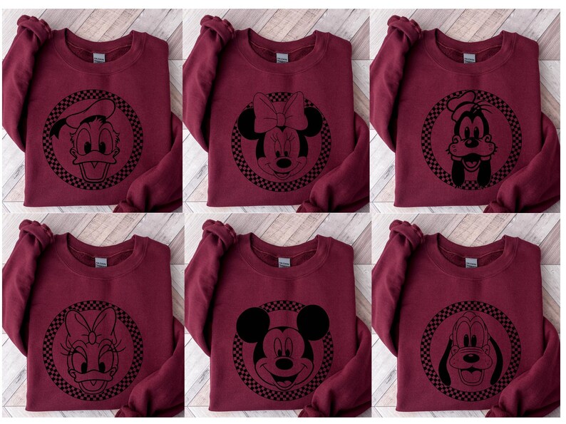 Vintage Disneyland Sweatshirt,Mickey and Friends Sweatshirt,Disney Sweatshirt,Disneyland Trip Sweatshirt,Disney Family Matching Sweatshirt image 4