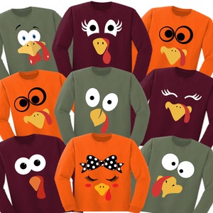 Cute Turkey Face Funny Thanksgiving Gift T-Shirt Cute Turkey Face Funny Thanksgiving Gift T-Shirt