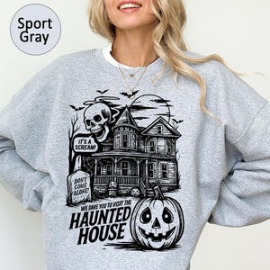 Halloween Haunted House Sweatshirt,Halloween Sweatshirt,Horror Nights Sweatshirt,Halloween Gift,Halloween Nights,Halloween Horror Sweatshirt