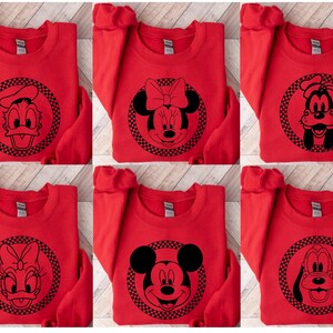 Vintage Disneyland Sweatshirt,Mickey and Friends Sweatshirt,Disney Sweatshirt,Disneyland Trip Sweatshirt,Disney Family Matching Sweatshirt image 6