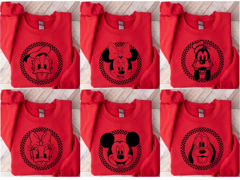 Vintage Disneyland Sweatshirt,Mickey and Friends Sweatshirt,Disney Sweatshirt,Disneyland Trip Sweatshirt,Disney Family Matching Sweatshirt image 6