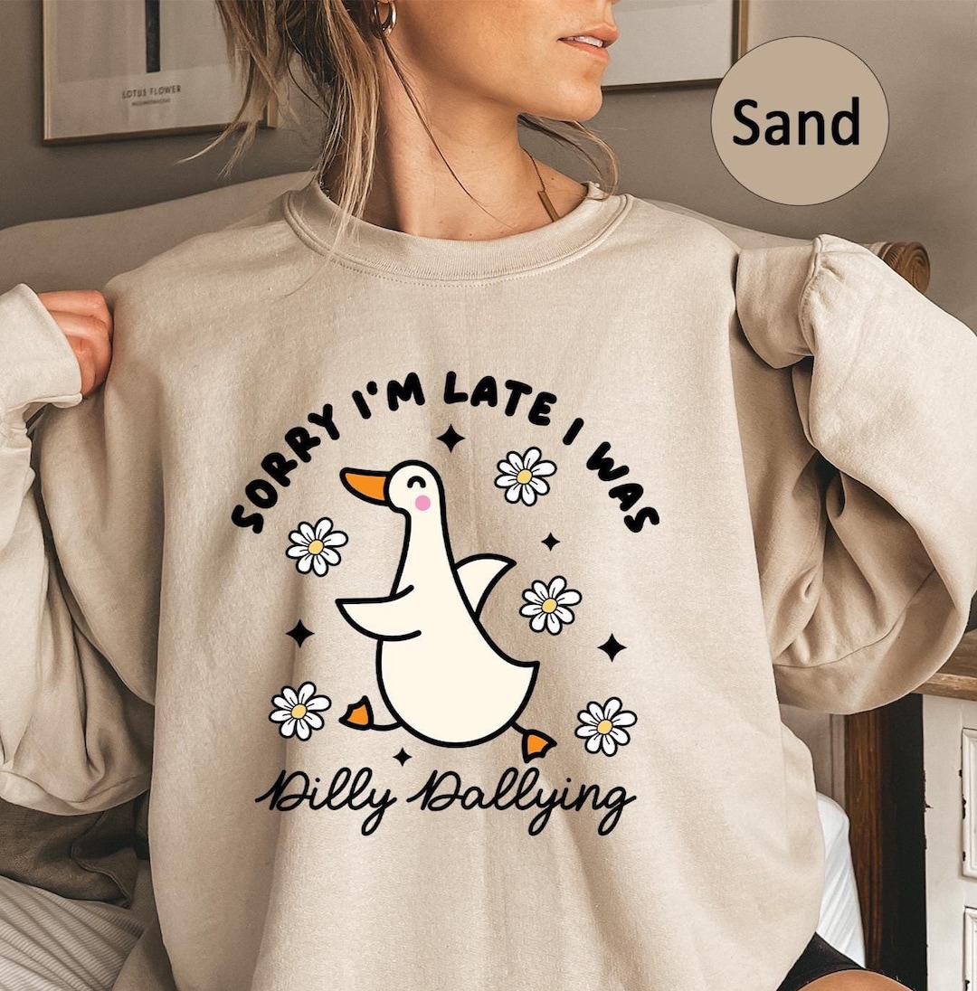 Busy Dilly Dallying Crewneck Sweatshirt | Cozy Graphic Pullover
