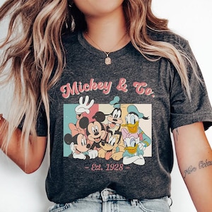 Mickey & Co 1928 Shirt,Retro Vintage Disney Shirt,Disneyland Shirt,Disneyworld Shirt,Disney Family Matching Shirt,Mickey and Friends Shirt