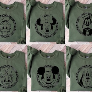 Vintage Disneyland Sweatshirt,Mickey and Friends Sweatshirt,Disney Sweatshirt,Disneyland Trip Sweatshirt,Disney Family Matching Sweatshirt image 1
