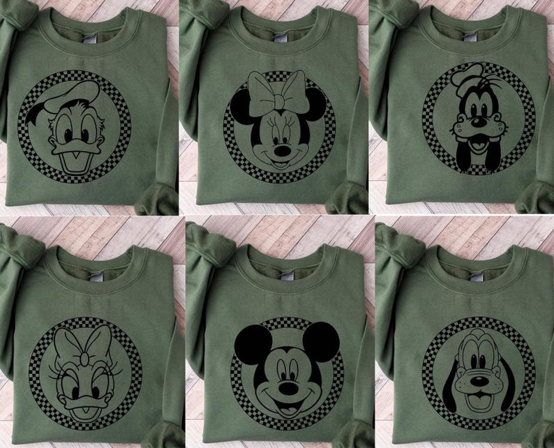 Vintage Disneyland Sweatshirt,Mickey and Friends Sweatshirt,Disney Sweatshirt,Disneyland Trip Sweatshirt,Disney Family Matching Sweatshirt image 1