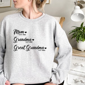 Wife Mom Grandma Great Grandma Est Hoodie MI0693 main image 1