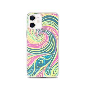 Colorful Pastel Swirl Clear Case for iPhone®
