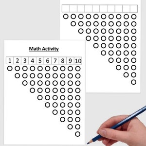 2 Seiten druckbare Montessori Mathezahlen Aktivität - Digitaler Download
