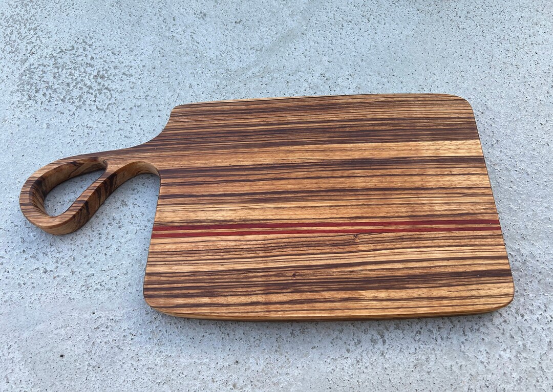 Zebra Wood & Padauk Charcuterie Board Etsy