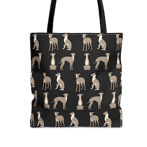Greyhound tote bag, italian greyhound, dog mom gift, reusable shopping bag, puppy gear, dog accesories