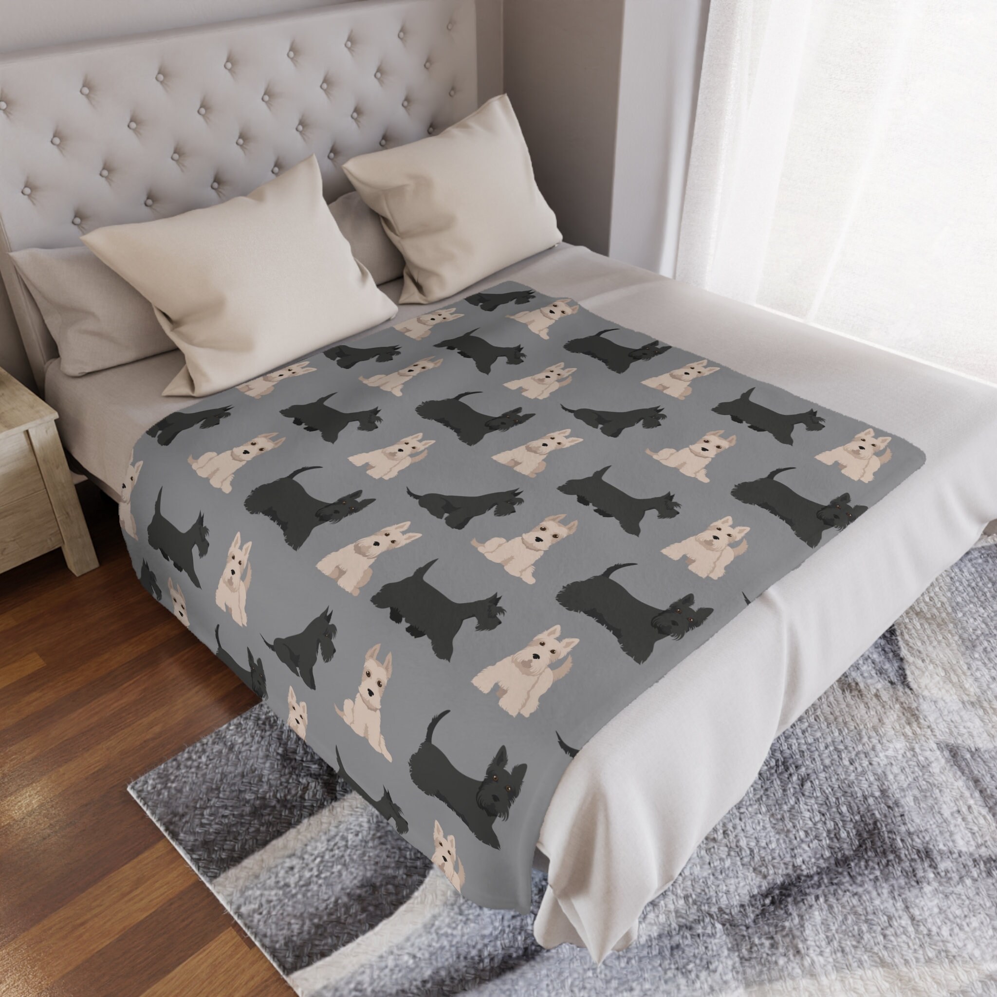 Pop Scottie Quilted Blanket NCU0DV1395