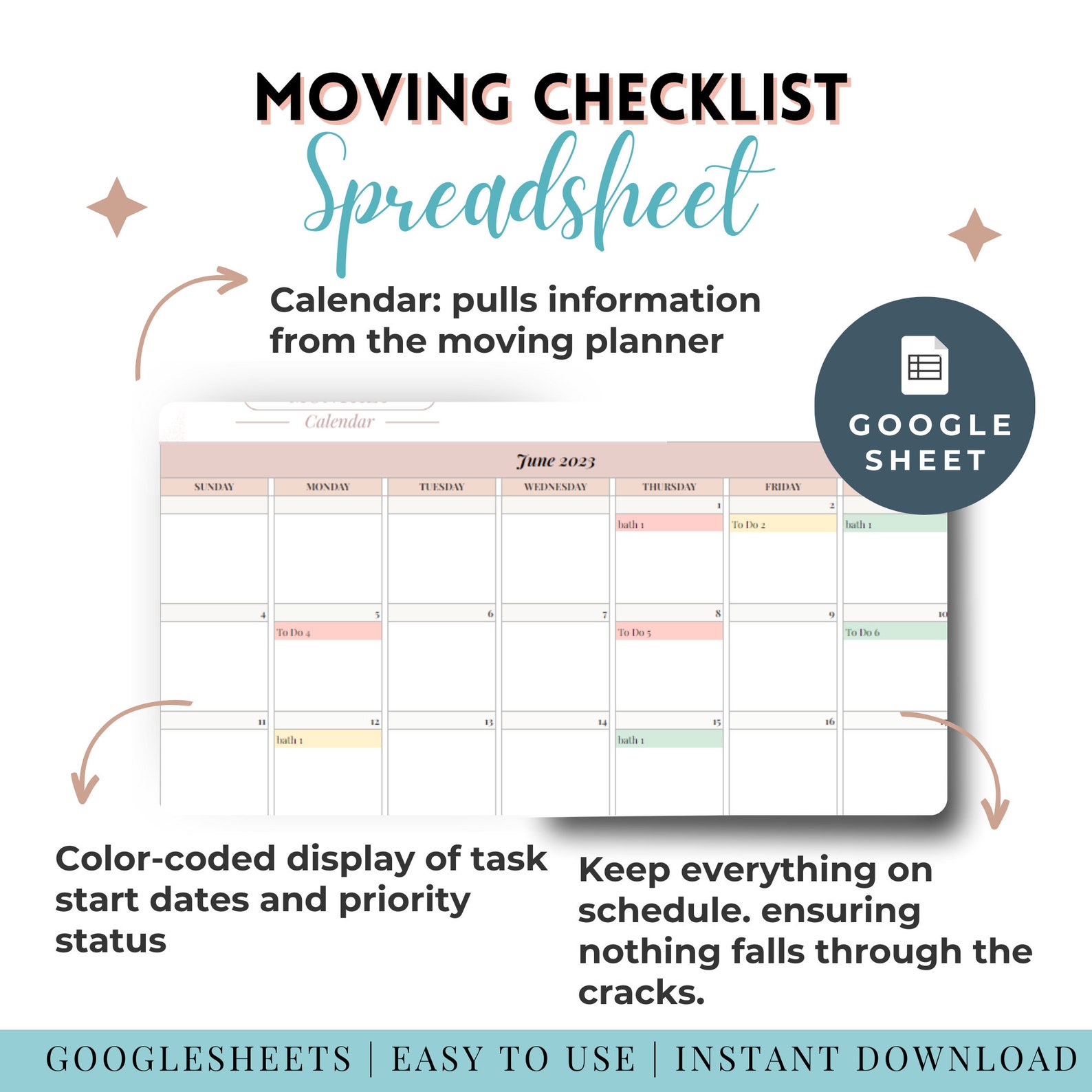 Planning A Move Checklist Planning for A Move Checklist Printable ...