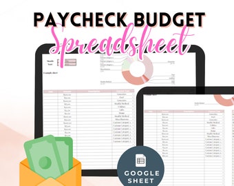 Ultimate Paycheck Budget Template Paycheck Budget Overview Template Bi weekly paycheck budget Sheet Paycheck planner book Google Sheet
