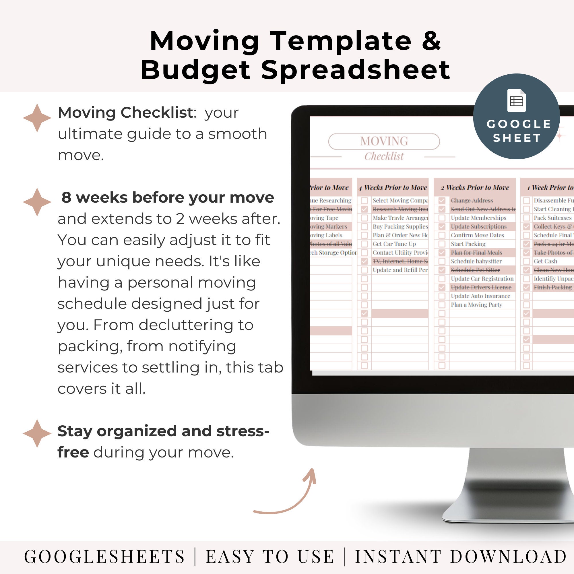 Moving Out Checklist Moving Printable Out of an Apartment Checklist ...