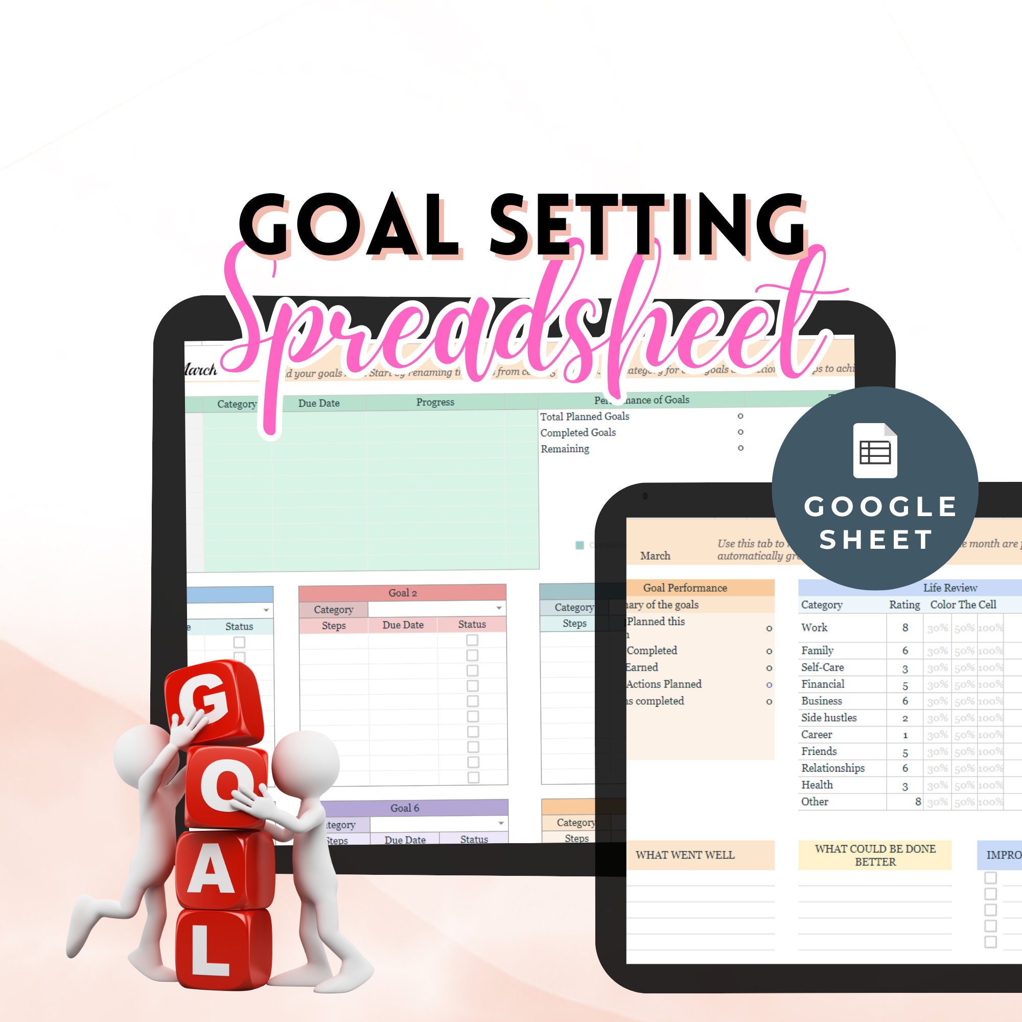 Goal Setting Template Google Sheets