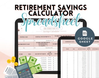 Early Retirement Financial Planner Retirement Income Plan Template Retirement Planning Google Sheet Retirement Planning Template Calculator