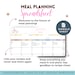 Meal Plan Spreadsheet Template Google Sheets Monthly Meal Planner ...