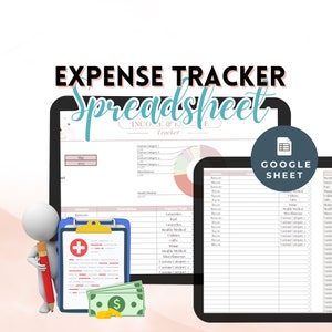Business Expenses Google Sheet Template Business Expense Spreadsheet Expense Tracker Google Docs Daily Expense Template Family Household