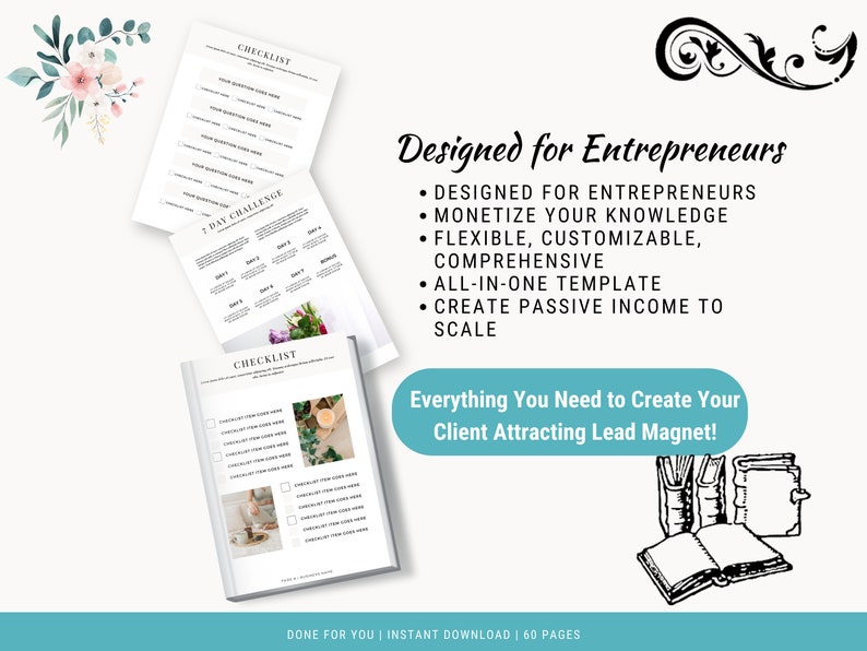 Lead Magnet Template Canva, Done for You Lead Magnet, Ebook Template ...