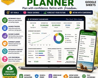 Retirement Calculator Google Sheets Template Savings Spreadsheet Retirement Planning Spreadsheet Template Couples Retire Early Best Ultimate