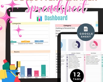 Decluttering Spreadsheet: Room-by-Room Checklist (Google Sheet)
