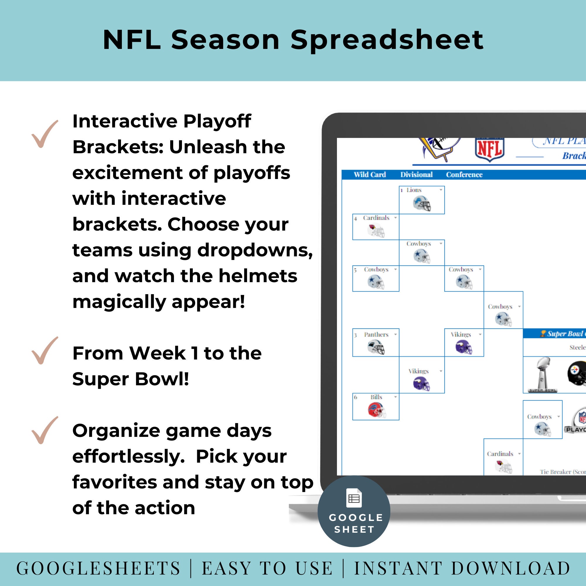 Football Weekly Pick'em Pool With Points Printable Sheet Pro Football