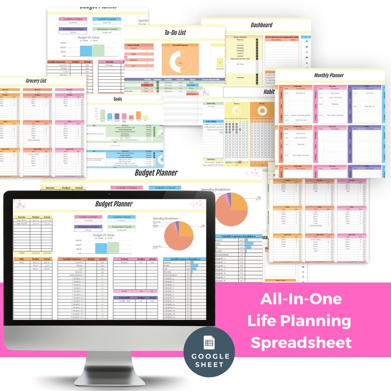 all-in-one-ultimate-life-planner-life-reset-planner-google-sheets
