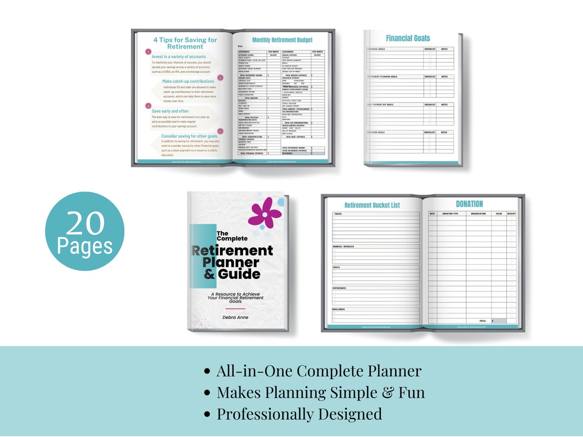 Retirement Planner Guide PDF Simple & Easy to Use Retire Early Tracker