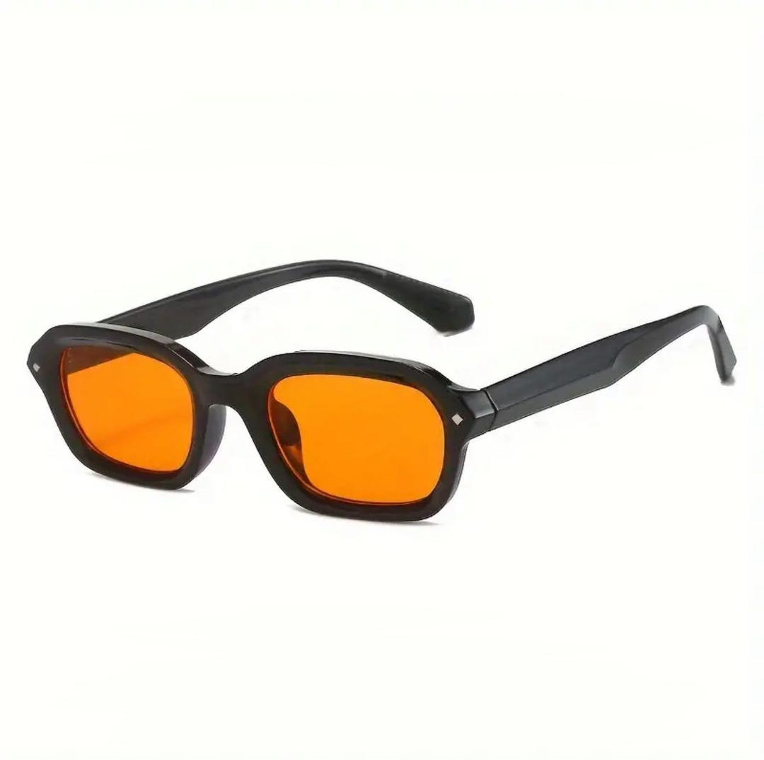 Orange Lens X Black Frame Sunglasses - Etsy
