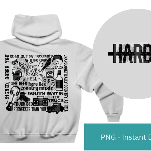 HARDY song collage PNG for shirt/sweatshirt