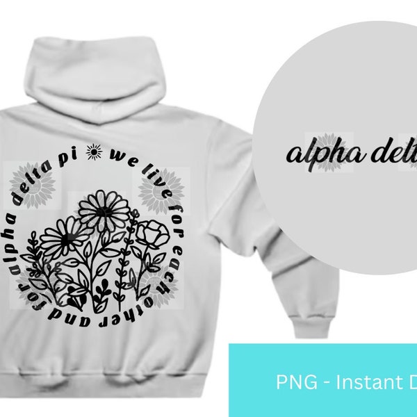 Alpha Delta Pi Floral PNG